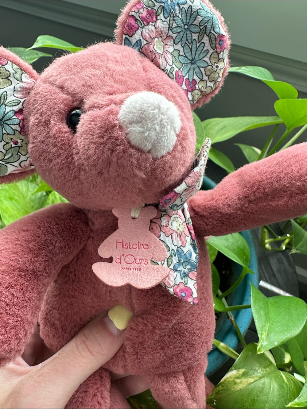 Historie d’Ours Paris 1985 terracotta mouse plushy - Picture 3 of 6